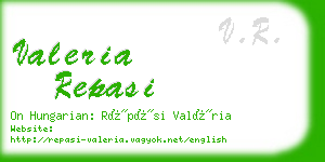 valeria repasi business card